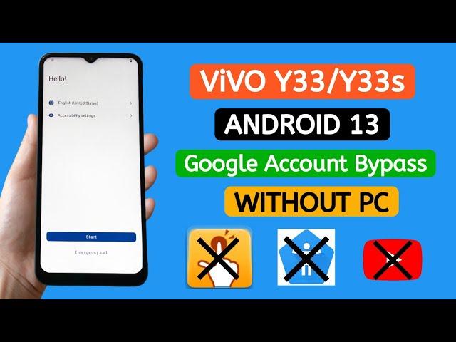 Vivo Y33/Y33s Frp Bypass Android 13 WITHOUT PC | @TadrishinfoTech