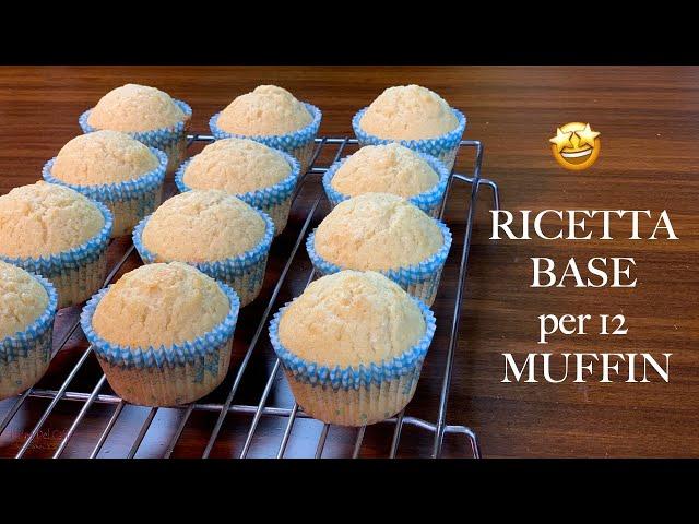 RICETTA BASE PER MUFFIN come fare muffin morbidissimi e non gommosi | Prima del Caffè