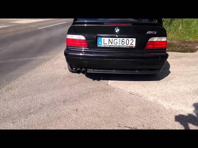 BMW E36 M3 supersprint race exhaust revving