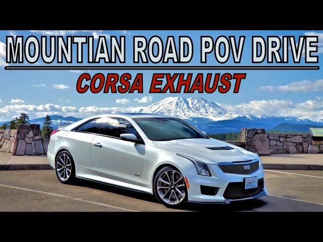 Cadillac ATS-V Mountian Road POV Drive with Corsa Exhaust