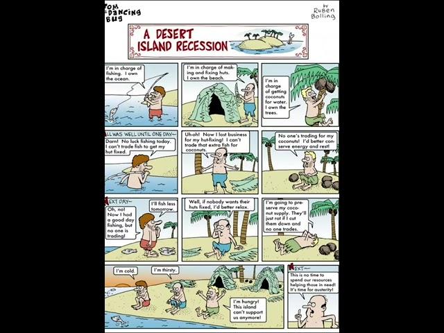 The desert island recession || short story || English story