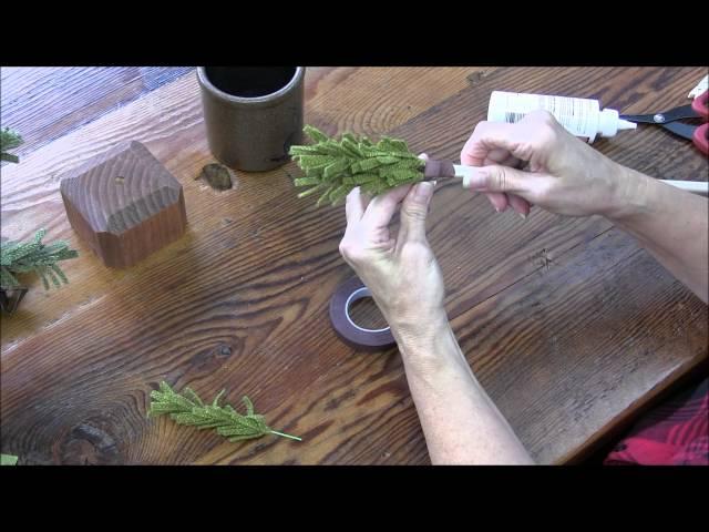 How to Create a Wooly Pine Tree