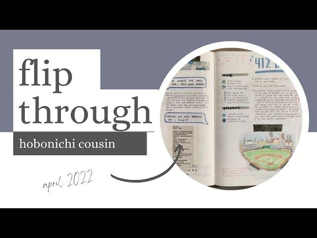 april daily journal flip // hobonichi cousin