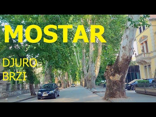 Mostar, car tour through the city, Herzegovina, July 2024