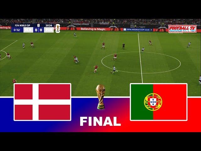 DENMARK vs PORTUGAL - FIFA WORLD CUP 2026 FINAL [USA] | Full Match All Goals | Pes 21 Simulation