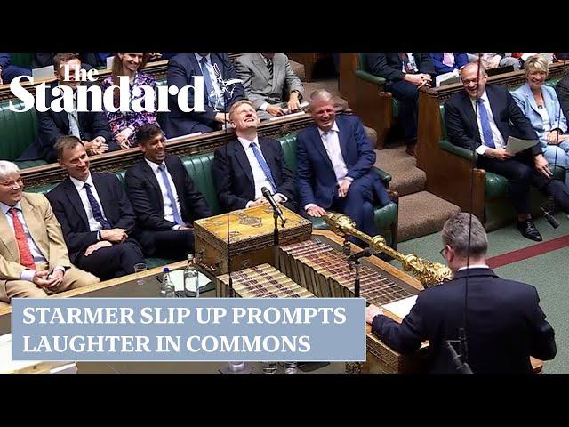 Sir Keir Starmer mistakenly calls Rishi Sunak 'Prime Minister' in House of Commons slip