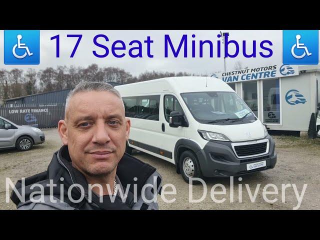 Peugeot Boxer 17 Seat Minibus WAV For Sale Wheelchair Access Vehicle XLWB L4 Finance Delivery