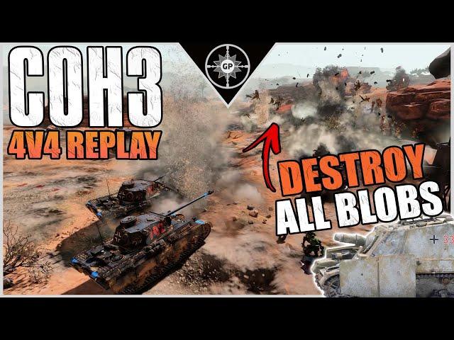 Panzer Comeback or Blob Domination? | 4v4 Steppes | Company of Heroes 3 Replays #28