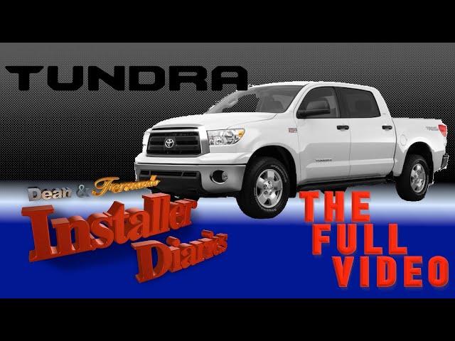 Full stereo install Toyota Tundra