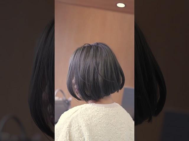 霧感藏青色️搭配短髮BOB‍️‍️人家常說，剪短髮的女生顏值都很高 #雲林斗六美髮師