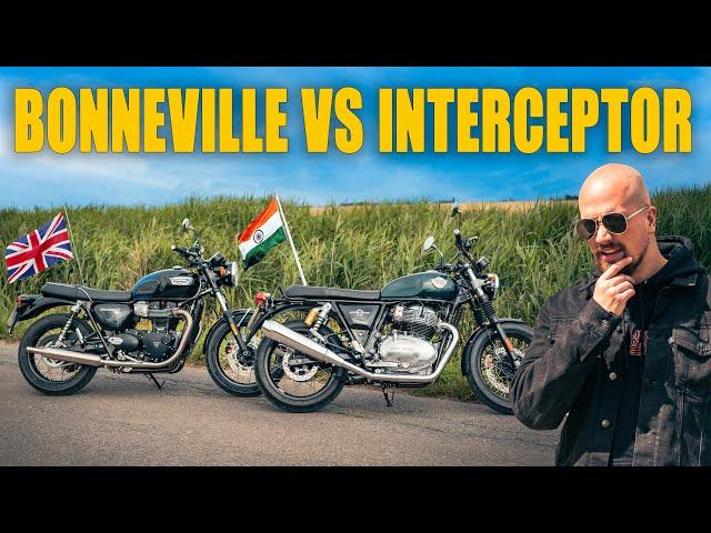 Royal Enfield Interceptor vs Triumph Bonneville T100 | An Unexpected Conclusion?