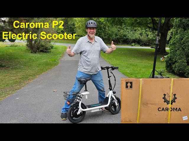 Caroma P2 Electric Scooter Unboxing, Assembling + Riding #ebikes #escooters