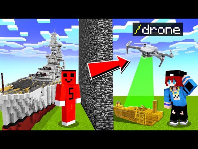 HASANI YAPI KAPIŞMASINDA DRONE İLE TROLLEDİM !! - Minecraft