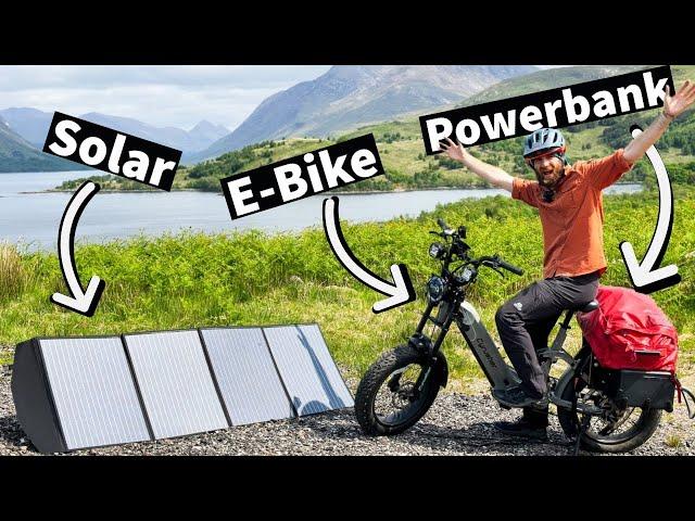 Solar-Powered E-bike Adventure: Epic Journey through Scotland's Stunning Landscapes!