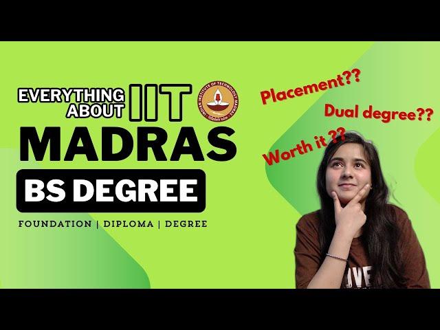 Everything about IIT Madras BS Degree | Answers from a Degree student | Pre-Qualifier talk 