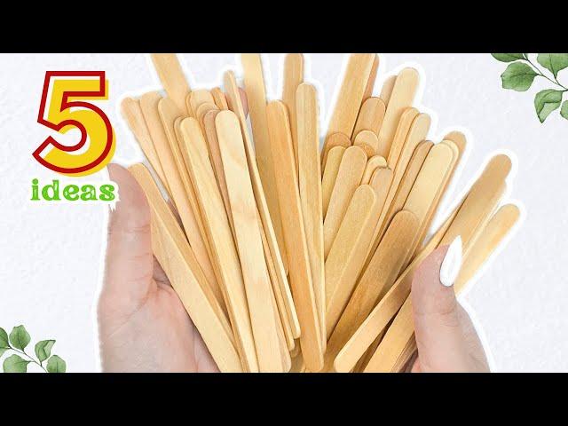 5 Best Popsicle Stick DIYs! See how Beautiful Things can be made from Ice Cream Sticks