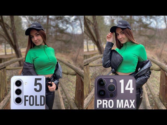 Samsung Galaxy Z Fold 5 Vs iPhone 14 Pro Max Camera Test Comparison