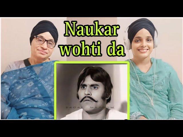 Indian reaction to Munawar Zareef Naukar wohti da very funny clips compilation