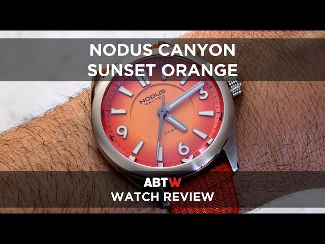 Nodus x Matt Farah's "The Smoking Tire" Canyon Sunset Orange Watch Review