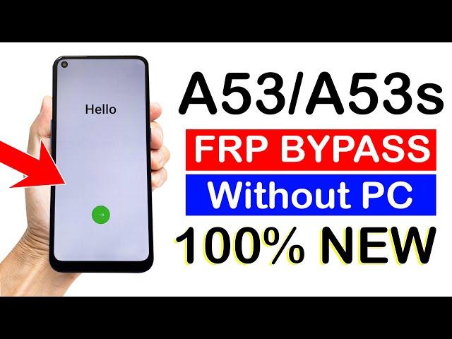 Oppo A53/A53s FRP BYPASS (Without PC) | Android 11/12 _ NEW METHOD