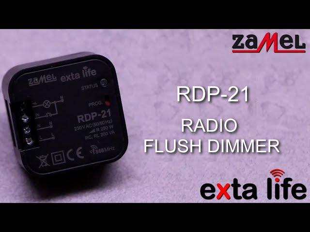 RDP-21 - Radio Flush Dimmer - ZAMEL - EXTA LIFE