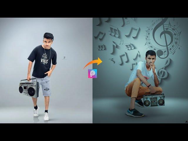 How To Edit Photo Like Studio In Picsart || Picsart Creative Photo Editing Tutorial - Aryan Editz