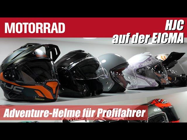 HJC Adventure-Helme 2025 für Profifahrer | Coffee Stop: EICMA Neuheiten & Premium-Motorradhelme