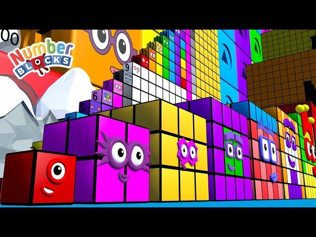 Numberblocks Step Squad 343 vs 25,000,000 - Count to 500,000,000 Song | Learn to Count BIG Numbers!