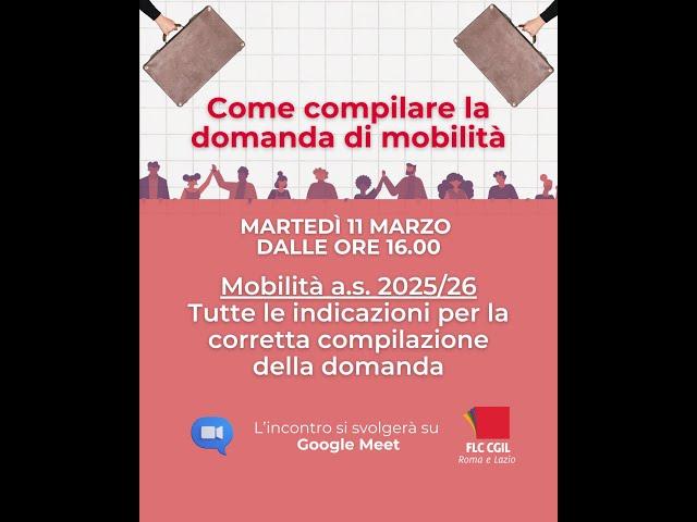 Domande Mobilità 25/26 - Incontro Online