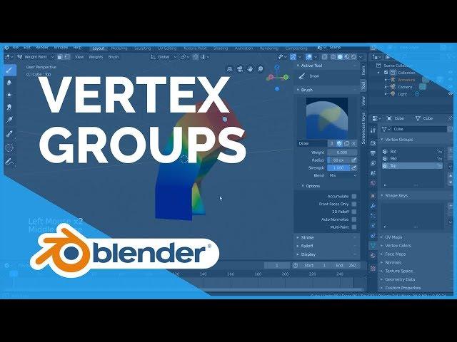 Vertex Groups - Blender 2.80 Fundamentals