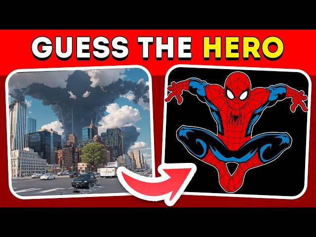 Guess the Hidden Superhero by ILLUSION | Marvel & DC Superheroes