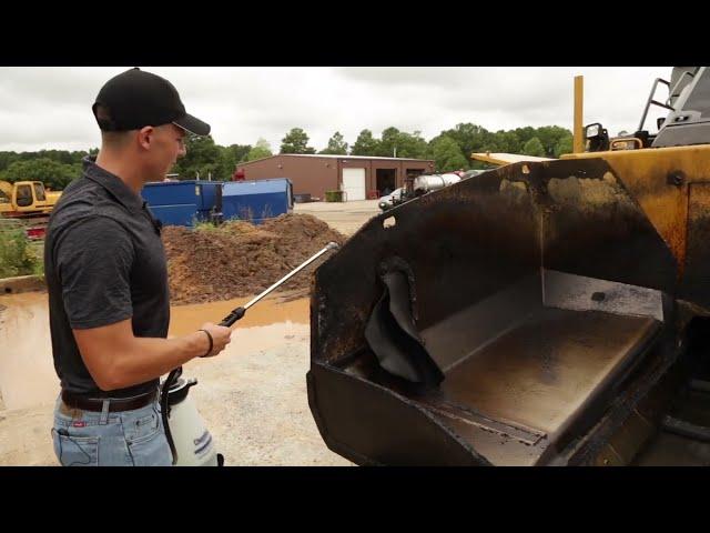 Watch how easy it is to clean an asphalt paver with PavePro