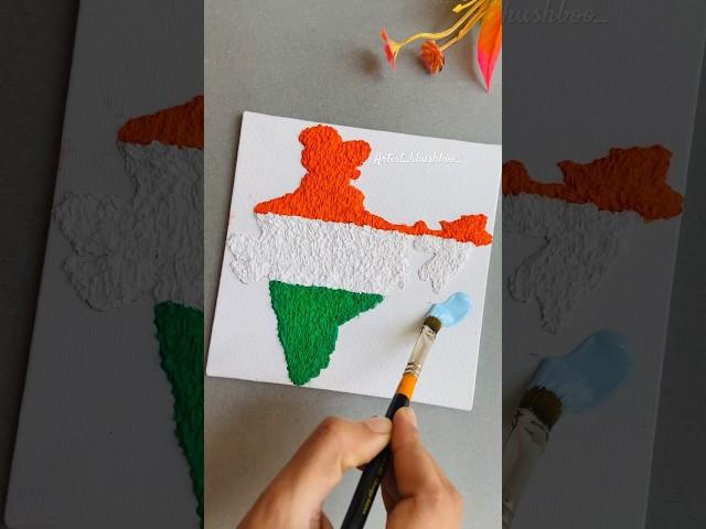 Independence day craft ideas/ Tissue paper art #youtubeshorts #shorts #india