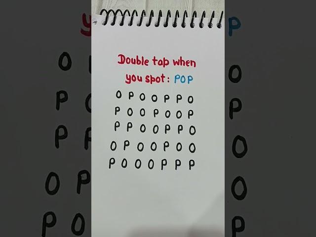 5 second for you to spot: "POP"...