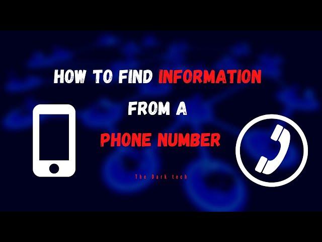 How to find information from A Phone Number | Using Kali Linux | Ethical Hacking