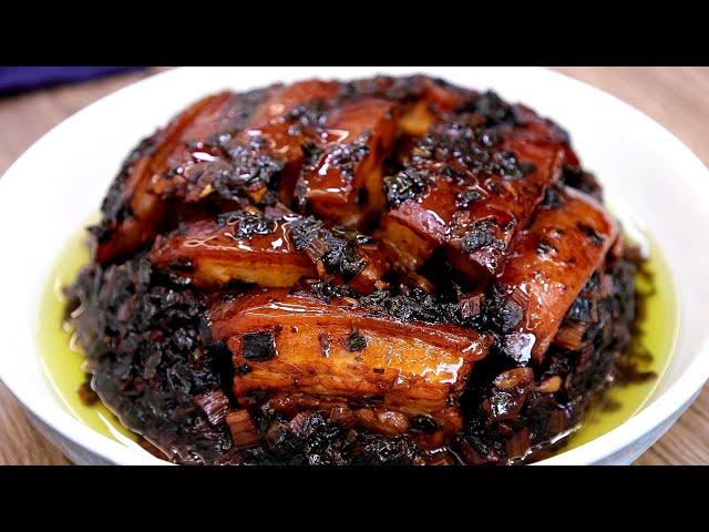 The recipe of braised pork with Meicai