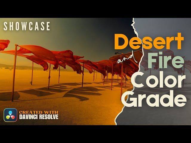 From Raw to Cinematic | Desert Fire Style | Before & After Color Grading