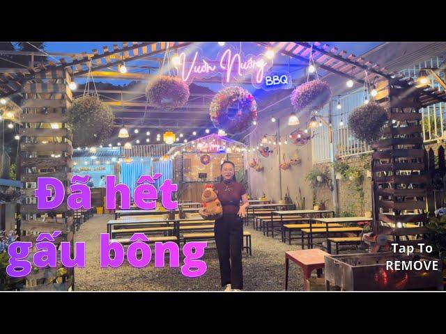 VƯỜN NƯỚNG BBQ MỸ LỆ KHÁCH VÀO LIÊN TỤC VÌ CHƯƠNG TRÌNH TẶNG GẤU BÔNG.