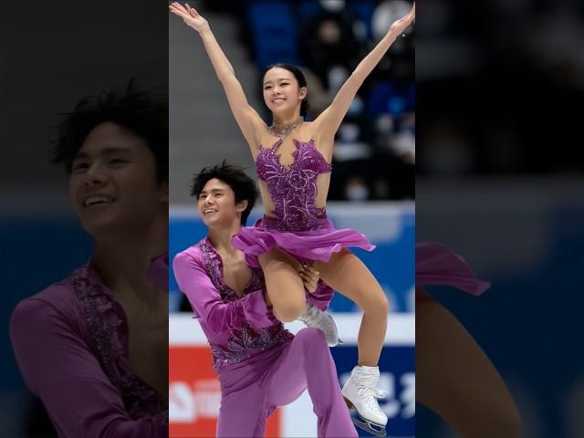 ️️Figure Couple High Level Skill | Perfect Lift Pose on Ice #figureskating #pairskating #icedance