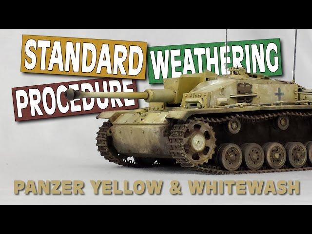 STUG F/8 | Standard Weathering Procedure  (Full Weathering Tutorial for Model Tanks)