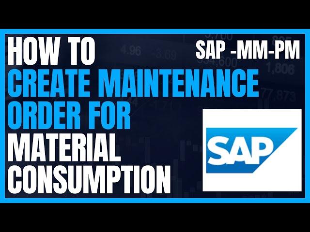 How to Create MO for material Consumption II How to Consume material against Maintenance Job in SAP