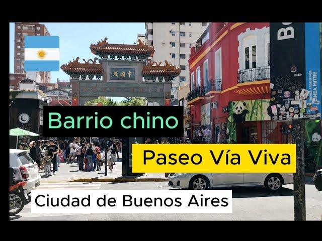 BARRIO CHINO y paseo gastronómico VÍA VIVA en el barrio de BELGRANO en la ciudad de BUENOS AIRES.