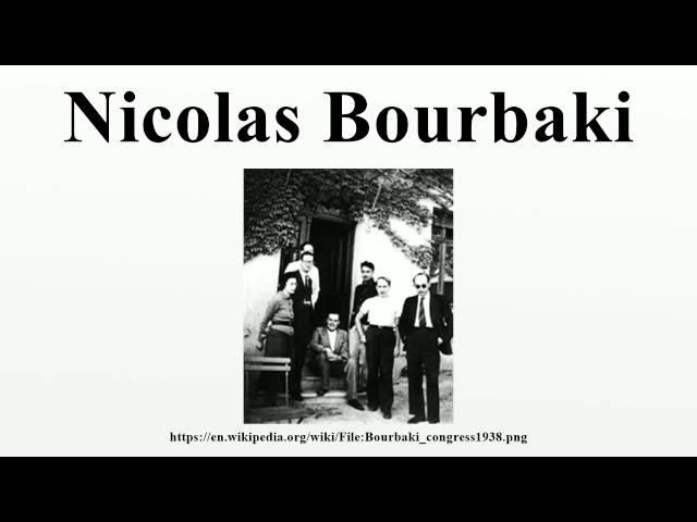 Nicolas Bourbaki