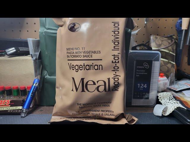 U.S MRE #11 PASTA WITH VEGETABLES IN TOMATOE SAUCE REVIEW!!