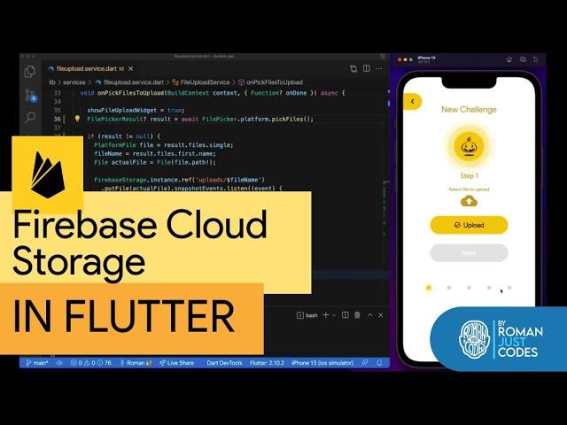 Uploading to Firebase Storage using Flutter