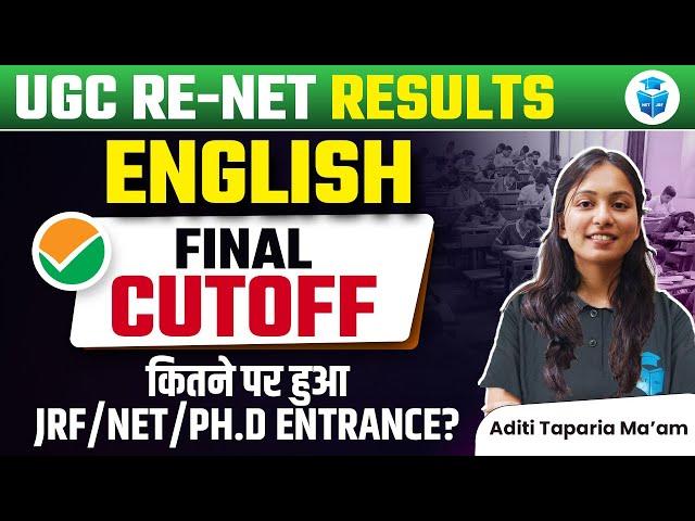 UGC NET English Cut Off 2024 | PHD/NET/JRF English Cut off | UGC NET Result 2024 | Aditi Taparia