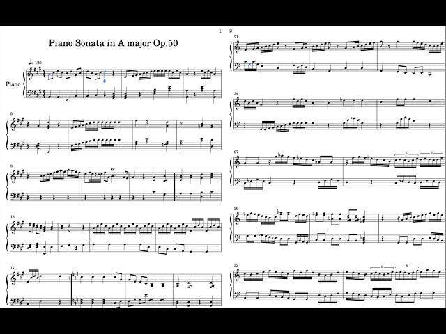 Piano Sonata in A major, Op.50
