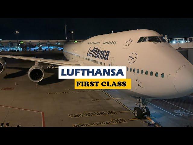 LUFTHANSA FIRST CLASS Boeing 747 8 Singapore to Frankfurt