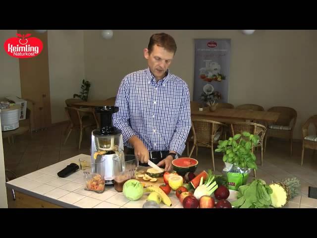 Obst-Gemüsesaft selber machen mit der Fruitstar Saftpresse