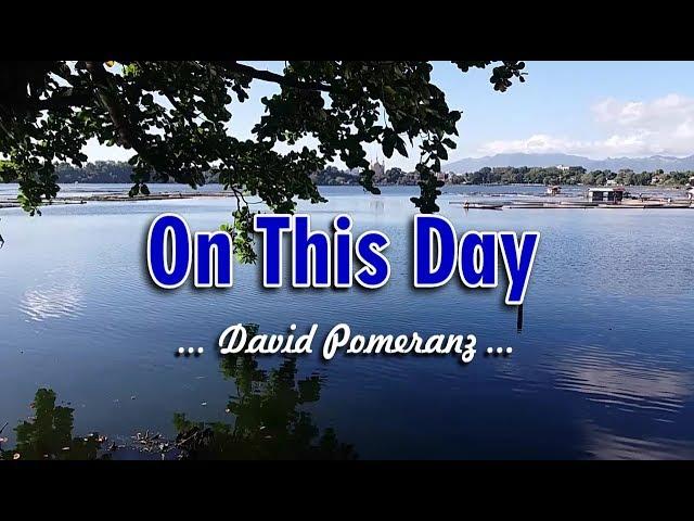 On This Day - David Pomeranz (KARAOKE VERSION)